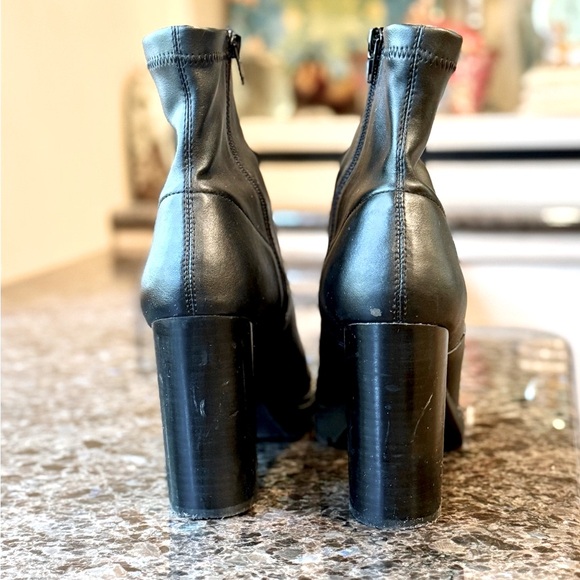 Steve Madden Black Heeled Boots - Picture 4 of 7